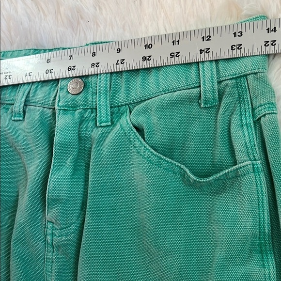 BDG Green Cargo Crop Pants Size 0 - Picture 5 of 6